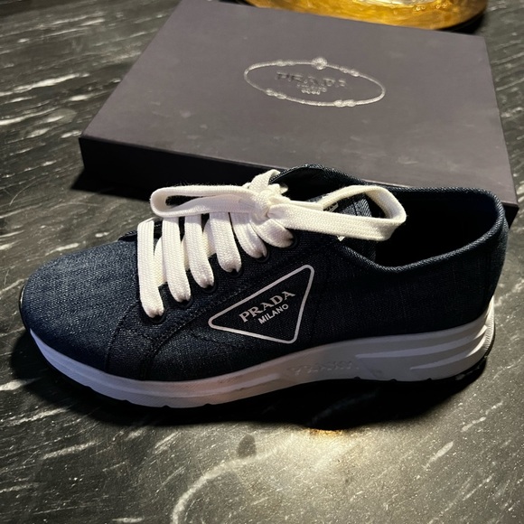 Calzature Donna Denim Bleu size 37 - Picture 2 of 4